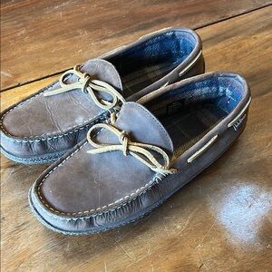 L.L. Bean Brown Leather Slip-On Loafers